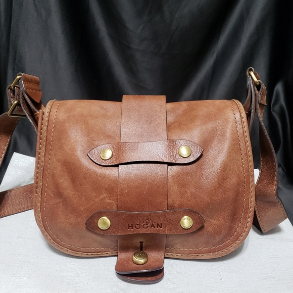 Hogan Handbags - 🔥2xHP🔥 Hogan Distressed Brown Leather Crossbody
